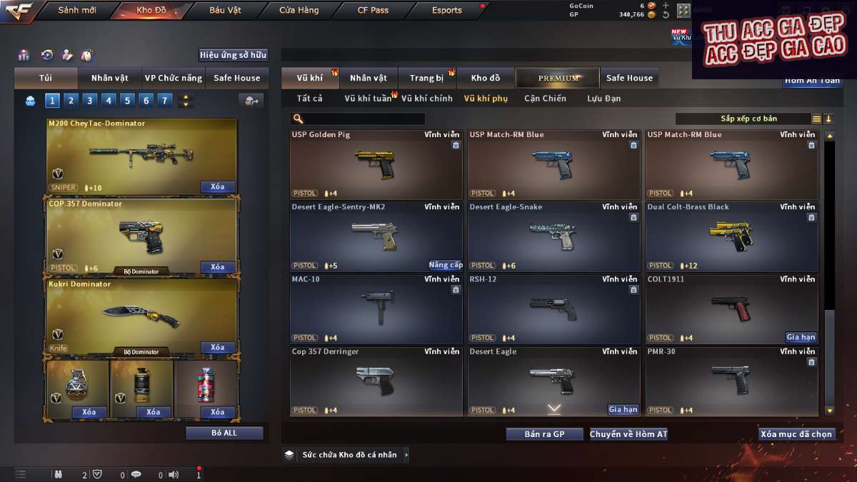 shop acc cf uy tin gia re